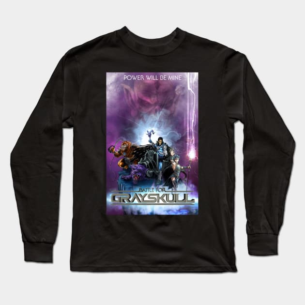 Battle For Grayskull - Dark Long Sleeve T-Shirt by CrazyPencilComics